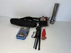 Tap & Die Set, Tripod, Small Scope Bag, Large Flashlight