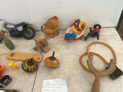 Assorted vintage toys