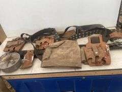 Quantity of tool belts and a pair of wire tie reels