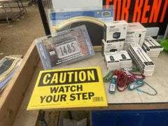 Address plaque, high-viz address sign, Washer Toss game, handcrafted Michaud game, Power Zone 3 in 1