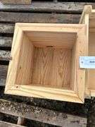 Locally made planter 14x14x16 & planter 12x19x13