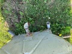 Approx 500gal waste tank on skids
