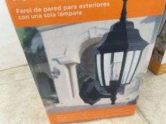 Pair of Boston Harbor single light outdoor wall lantern - Black finish