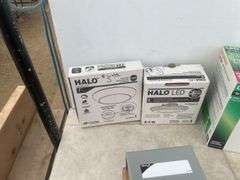 Submersible motor control 1/2hp 230V, 2 - 6" recessed LED lights, 1 - 7" and 1 - 4" Halo LED surface