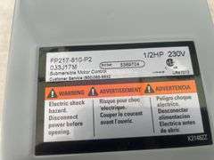 Submersible motor control 1/2hp 230V, 2 - 6" recessed LED lights, 1 - 7" and 1 - 4" Halo LED surface