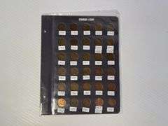 Page of Small Pennies - 1939 to 1968 - Mixed Dates