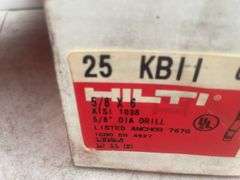 Hilti quik bolt II - 2 boxes of 5/8" x 6" and 1 box of 3/4" x 7"