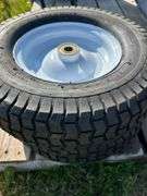 2 tires/rims 16x5.00-8 & swivel boat seat