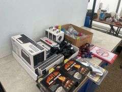 Power Zone portable wireless speaker, type C data cables, portable powerbank, shot dispenser, fire s