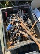 Pallet of misc rusty tools
