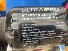 Ultra-Pro 6" bench grinder on stand - running condition