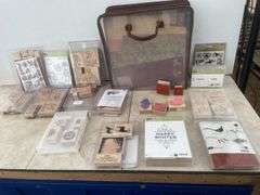 Quantity of stamps and scrap booking paper