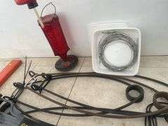 Coyote power rams, 2 foldable lawn chairs, hummingbird feeder, lawn ranger, etc.