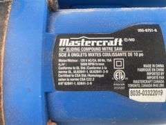 Mastercraft 10" sliding compound mitre saw  - running condition