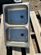 2-1/2 pails cement surface hardening, sink