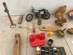 Assorted vintage toys
