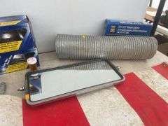 2 - 41/2" flood lights, wide load sign, headlights, truck mirror, etc