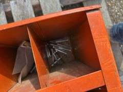 Pair of bolt bins & misc bolts