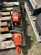 Pair of Husqvarna chainsaws - condition unknown