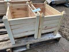 Locally made pair of planters 12x18x13