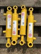 4 small UNUSED Yellow cylinders