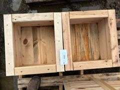 Locally made pair of planters 16x17x13