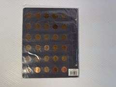 Page of Small Pennies - 1939 to 1968 - Mixed Dates