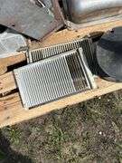 Pallet of misc, propane tank, shovel, wall heaters etc