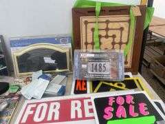 Address plaque, high viz address sign, quantity of signs - For Sale, No Trespassing, For Rent ,and K