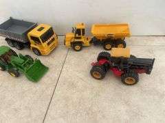 Assorted tractor and truck toys