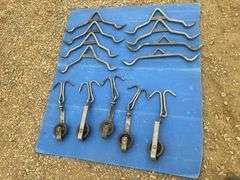 Quantity of meat hanging equipment