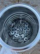 Qty of 3/8” flat washers, qty of 5/16” sealing washers, qty of 3/8” sealing washers