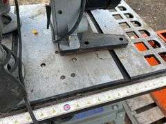 King 10” tablesaw, small bandsaw, 2 routers all condition unknown