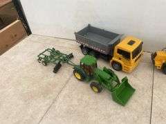 Assorted tractor and truck toys