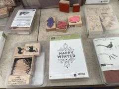 Quantity of stamps and scrap booking paper