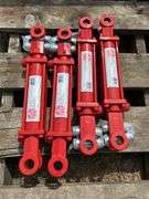 4 UNUSED Red cylinders
