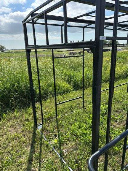 Building frame 68”W x 149”L x 84”T - black powdercoated