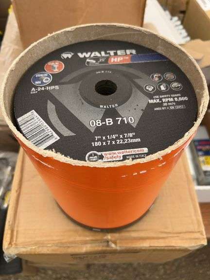Walters 7”x1/4”x7/8” grind wheels APPROX 25