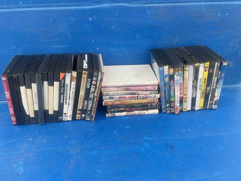 Large quantity of DVD's - some have had moisture