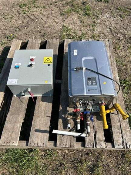 On demand water heater - condition unknown, power control panel - condition unknown