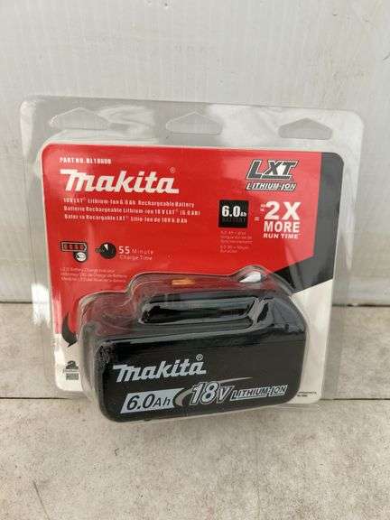 Unused Makita LXT 6.0amp 18v Battery