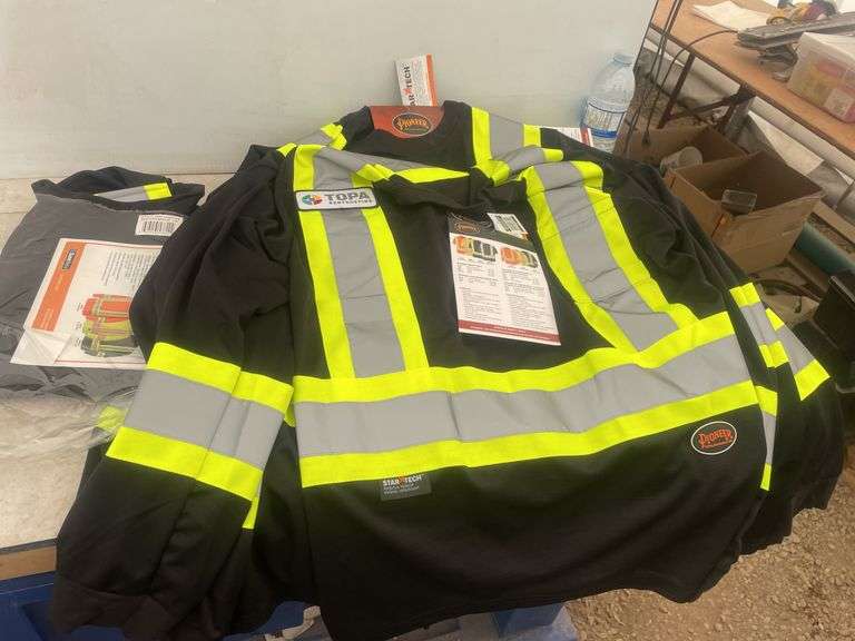 10 Large Birdseye long sleeved safety shirts