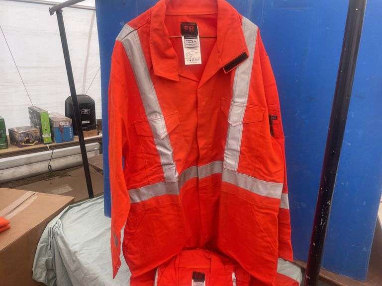 2 Orange 3M Flames resistant coveralls size 52T