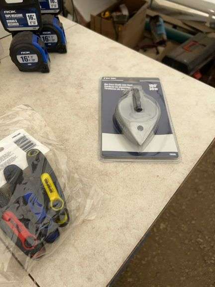 Locking plier sets, folding hex key sets, chisels, file set, tape measures etc