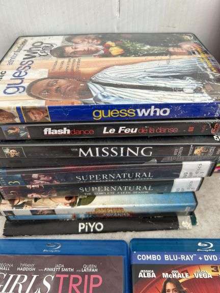Qty of Blu-Ray movies & DVD movies