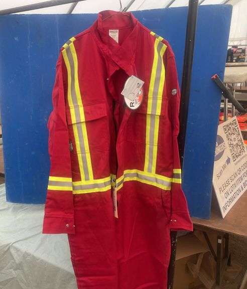 Red 3M Flame resistant coveralls size 50T
