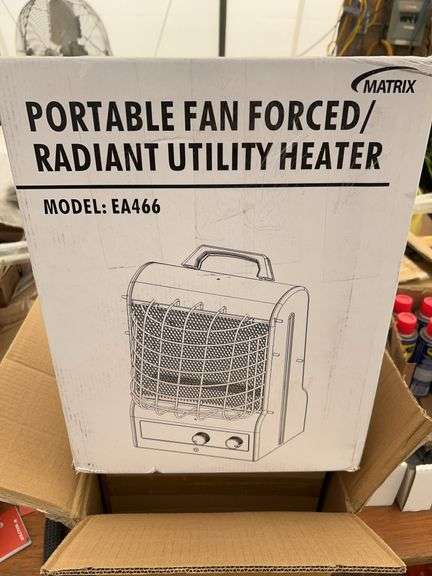 1500W Portable fan forced radiant heater