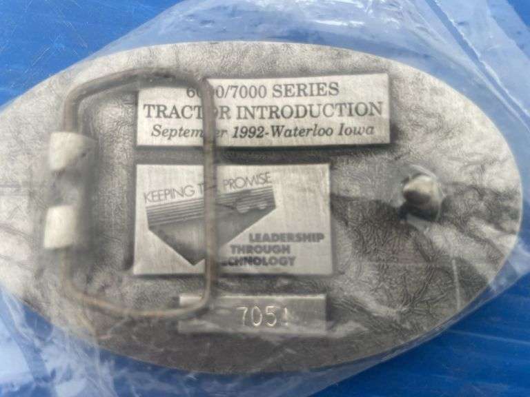 John Deere model 6000 and 7000 Leadership Through Technology belt buckle