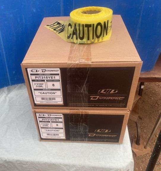 2 cases CAUTION tape 3"x1000'