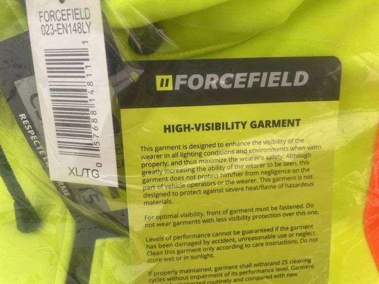 High - Visiblity Garments - jacket, vest, and hoodie - all XL